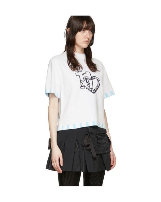 we11done White Printed T-Shirt