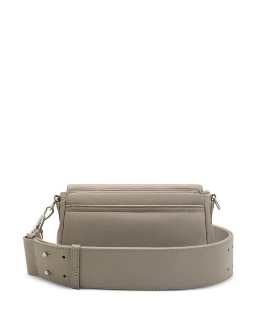 AMI White Flap Shoulder Bag for men