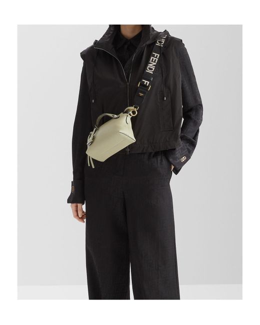 Fendi Black High-Neck Hooded Drawstring Gilet