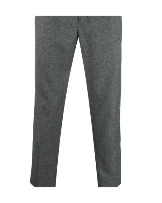 AMI Gray Ami Elasticated Waist Cropped Trousers for men