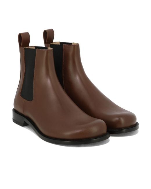 Loewe Brown Campo Chelsea Boots for men