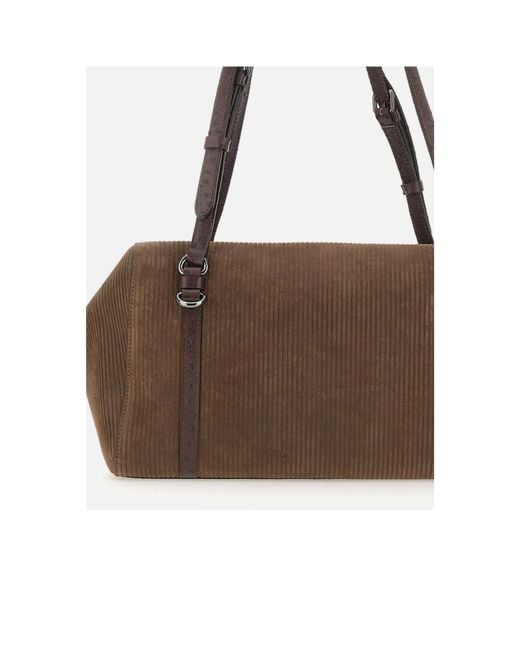 Gianni Chiarini Brown Terry Shoulder Bag