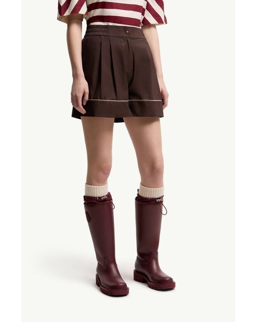Moncler Brown Tailored Cotton Blend Shorts