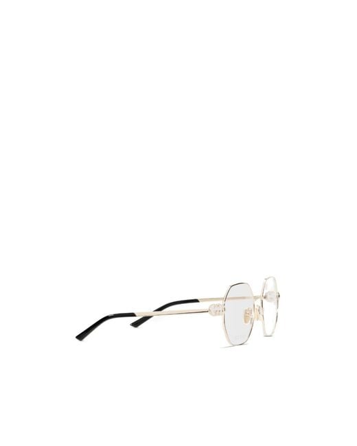 Gucci White Square Optical Frame