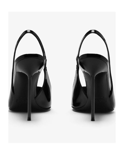 Paris Texas Black Lidia Slingback Pumps