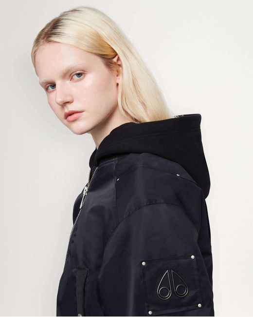 Moose Knuckles Blue Zipped Jacket