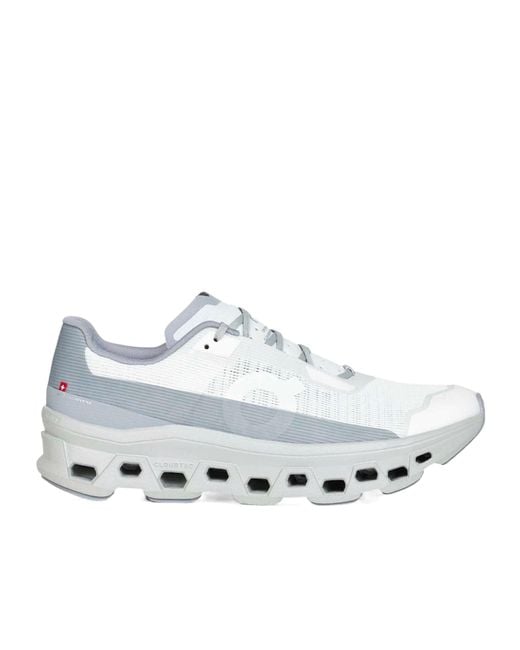On Shoes White Round-Toe Sneakers for men