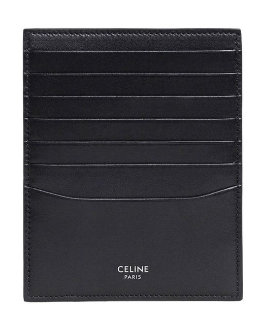 Céline Black Smooth Card Bag for men