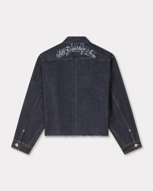 KENZO Blue Winter Holidays Trucker Jacket