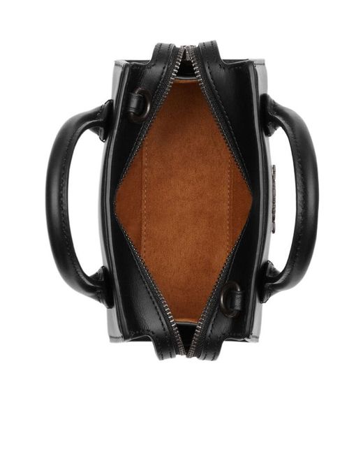 COACH Black Mini Andrea Logo Shoulder Bag