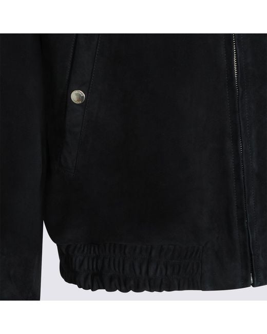 Mackage Black Giovanni Zip Front Jacket for men