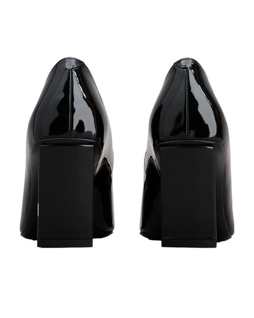 Roger Vivier Black Logo Engraved Block Heel Pumps