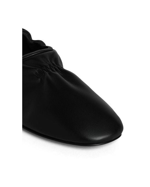 Alaïa Black Alaïa Ruched Ballet Flats