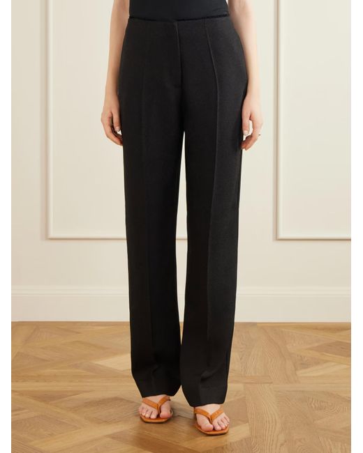 TOVE Black Oran Straight-Leg Casual Pants