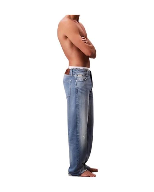 Calvin Klein Blue Baggy Jeans for men