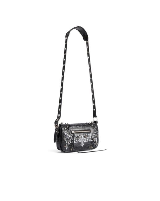Balenciaga White Le Cagole Xs Flap Shoulder Bag for men