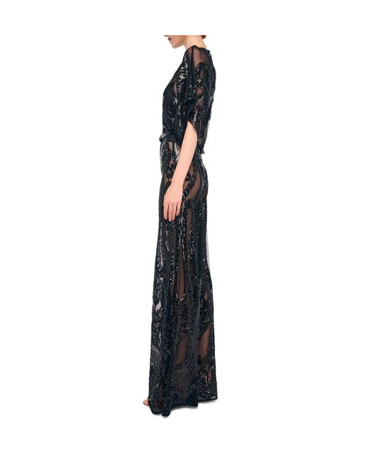 Norma Kamali Black Round-Neck Jumpsuit
