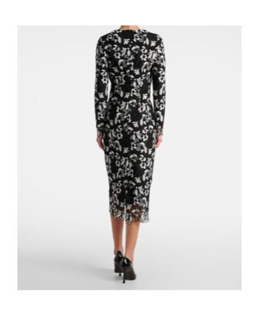 Monique Lhuillier Black Satin Gown