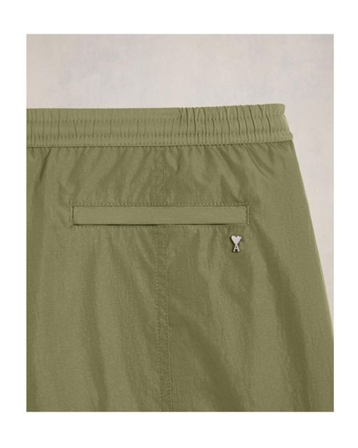 AMI Green Ami De Coeur Swim Shorts for men