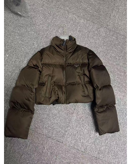Prada Black Long-Sleeved Down Jacket