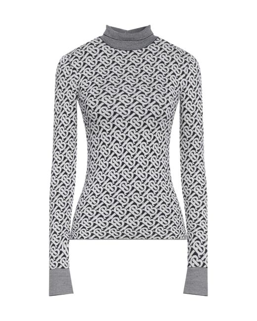 Burberry Blue Wool Knitted Sweater