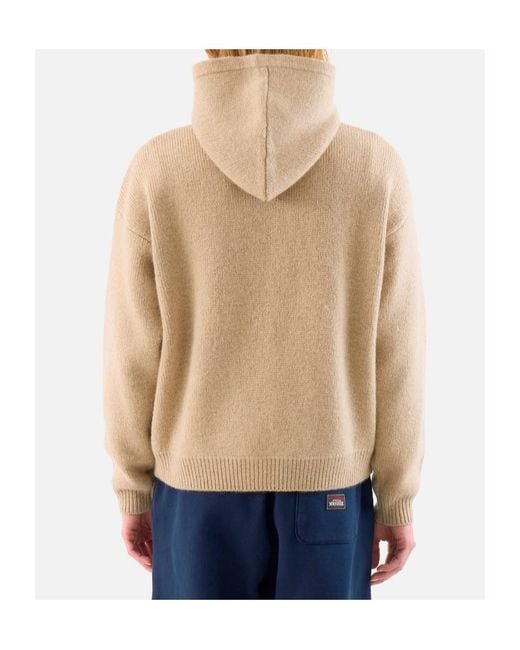 Stussy Blue Stüssy Wool Quarter-Zip Sweater Hoodie for men