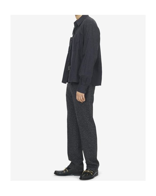 McQueen Gray Harness Overshirt for men