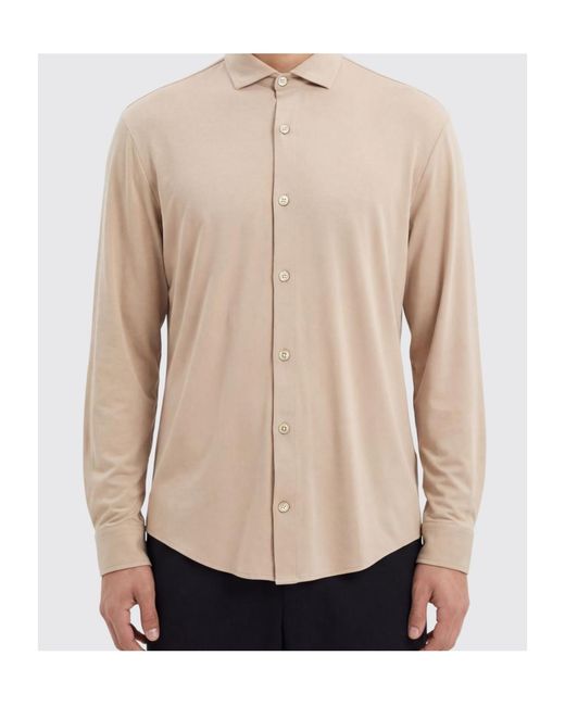 Eleventy White Classic Long-Sleeve Shirt for men