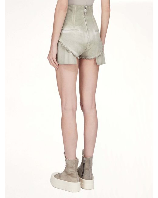 Rick Owens Natural Dirt Cutoffs Shorts