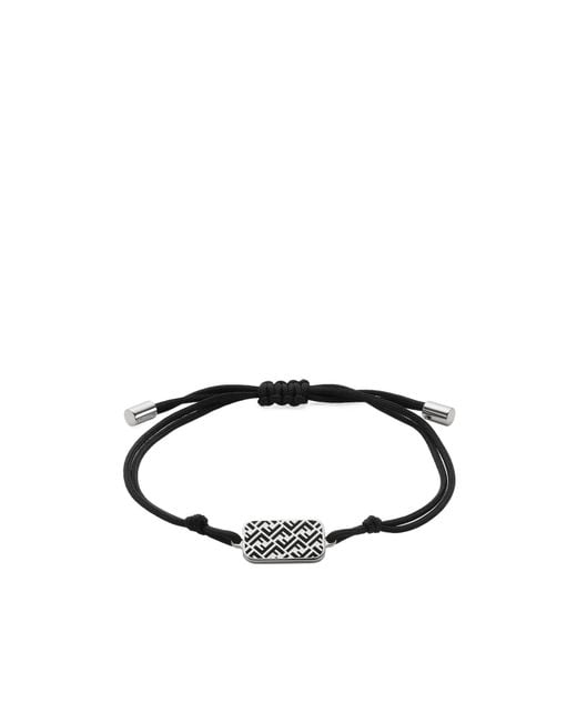 Fendi Multicolor Hexagon Ff Detailed Bracelet for men