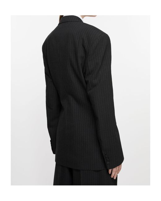Acne Black Double-Breasted Blazer