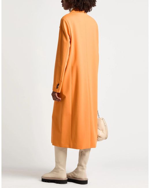 Marni Orange Single-Breasted Overcoat