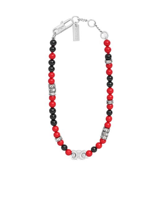 Céline Red San Onofre Triomphe Bracelet for men