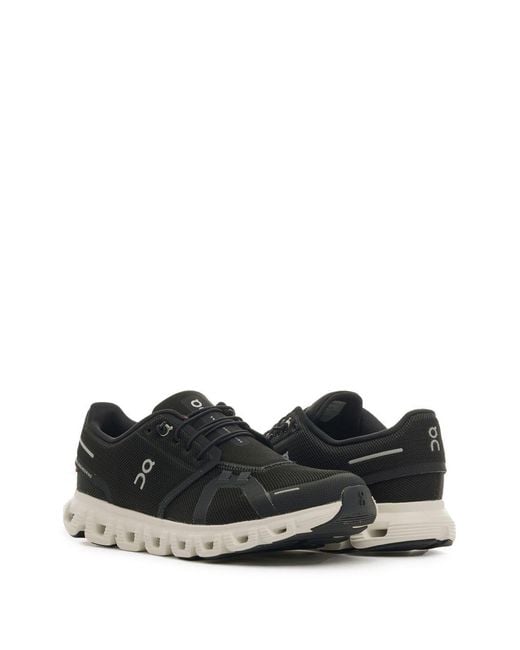 On Shoes Black Cloud Lace-Up Running Shoes for men