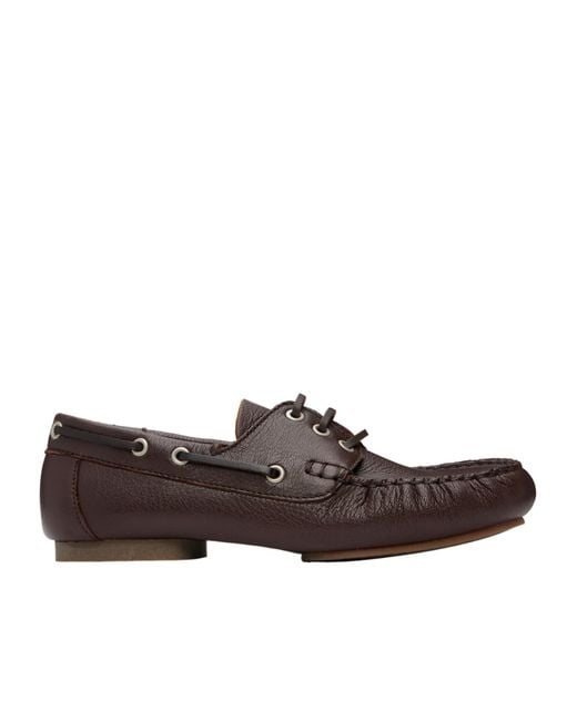 A.P.C. Brown Camille Boat Shoes for men