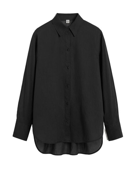 Totême Black Totême Kimono Sleeved Shirt