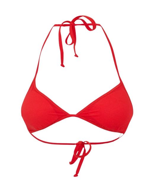 DIESEL Red Triangle Cup Adjustable Tie Bikini