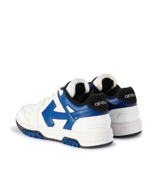 Off-White c/o Virgil Abloh Blue Slim Out Of Office Colour-Block Sneakers for men