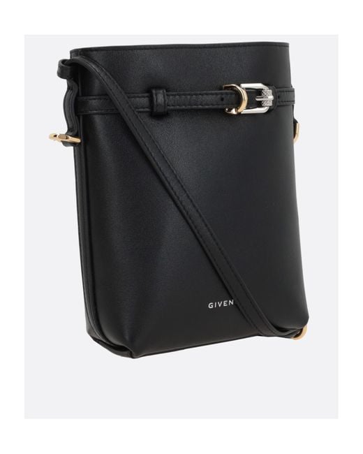Givenchy Black Buckle Detailed Crossbody Bag