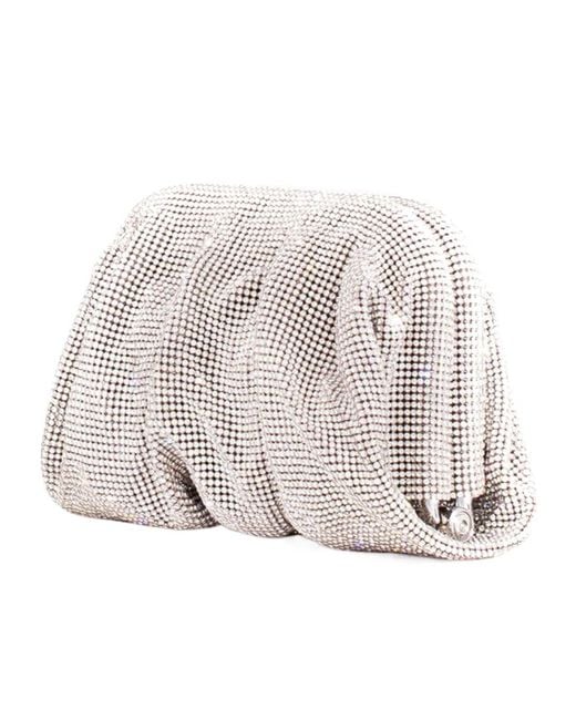 Benedetta Bruzziches Metallic Venus La Petite Crystal Clutch Bag