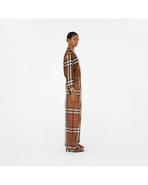 Burberry Multicolor Checked Elasticated Waistband Trousers