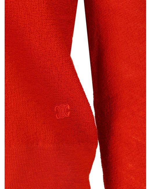 Céline Red Crewneck Sweater for men