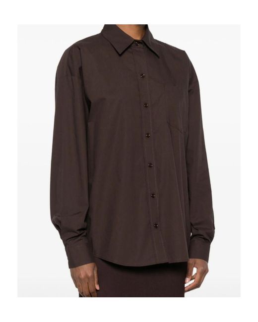 Frankie Shop Brown Long Sleeve Shirt