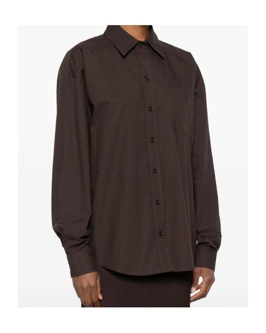 Frankie Shop Brown Long Sleeve Shirt