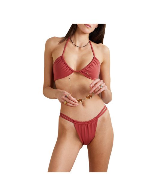 Mara Hoffman Red Bikini Briefs