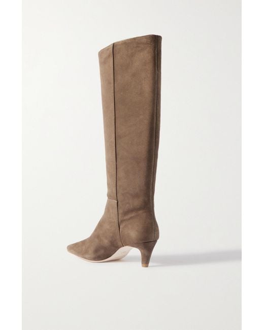 Reformation Brown Remy Suede Knee Boots