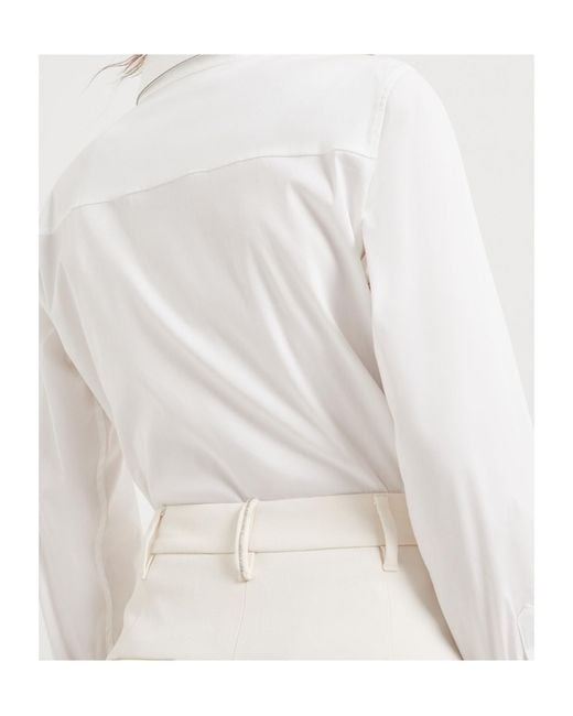 Brunello Cucinelli White Slouchy Trousers
