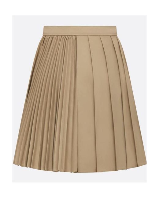 Dior Natural Pleated Short Skirt