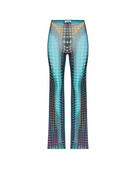 Jean Paul Gaultier Women's Blue Wide Pants