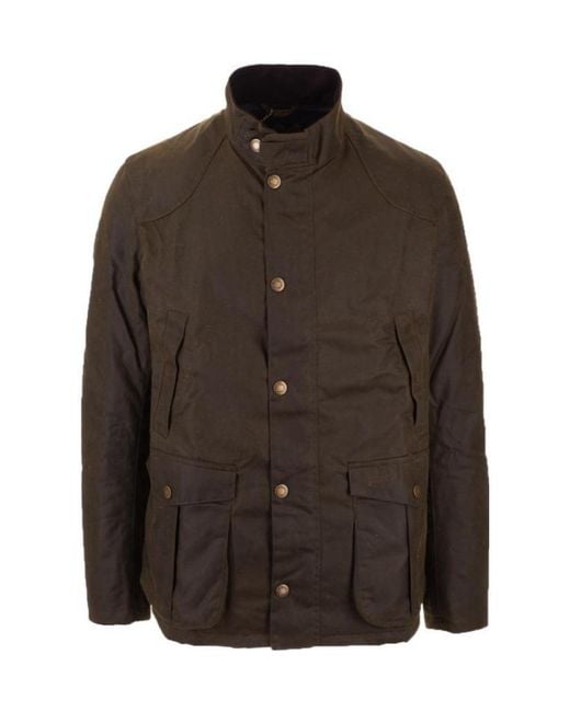 Barbour Brown Leeward Waxed Jacket for men